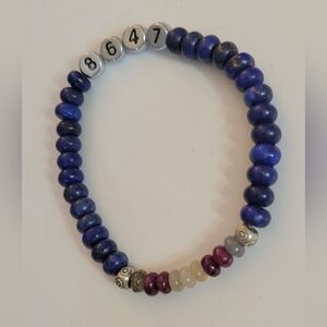 Lapis Lazuli & Sapphire Good Trouble Bracelet